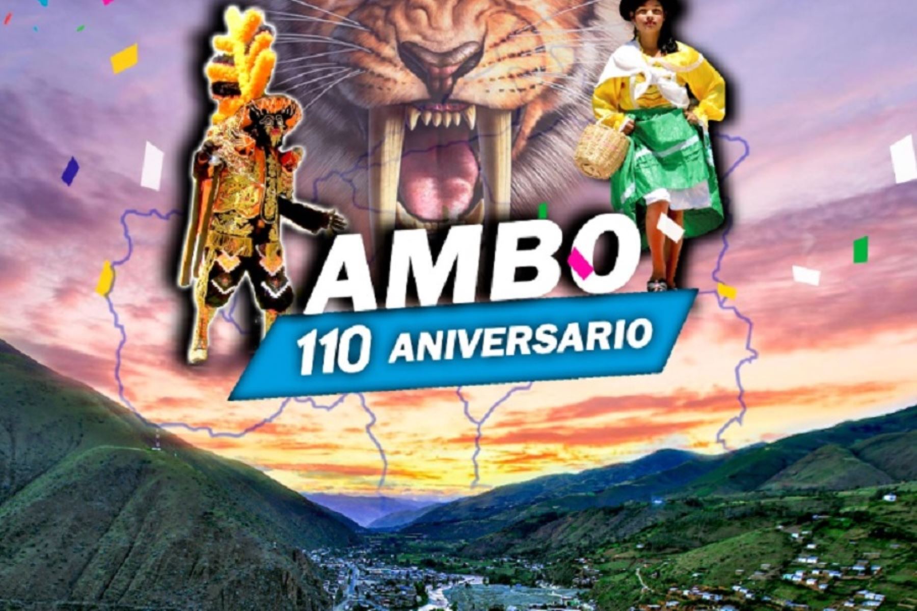 La provincia de Ambo celebra su 110 aniversario de creación política.