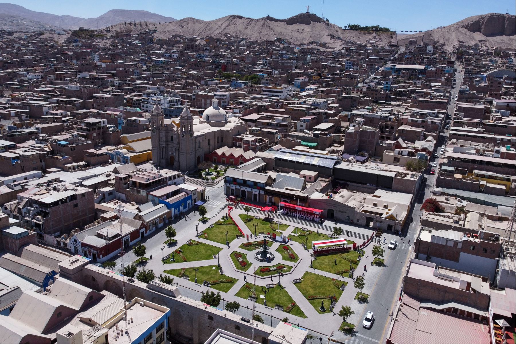 Plaza de Armas und Stadtzentrum von Moquegua