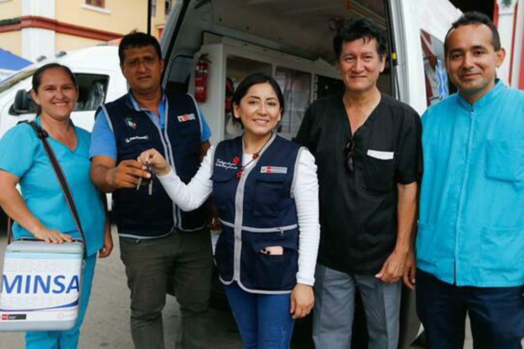 Las ambulancias serán destinadas al Centro de Salud Uchiza, Centro Materno Infantil Morales y Hospital Nueva Cajamarca.