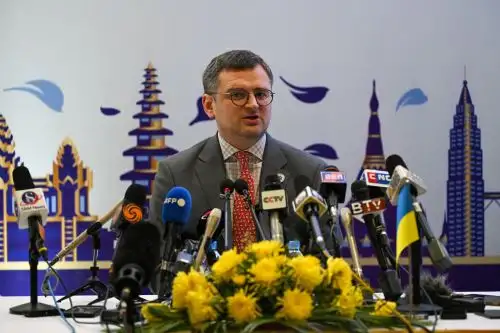 Ministro de Relaciones Exteriores de Ucrania, Dmitro Kuleba. Foto: AFP