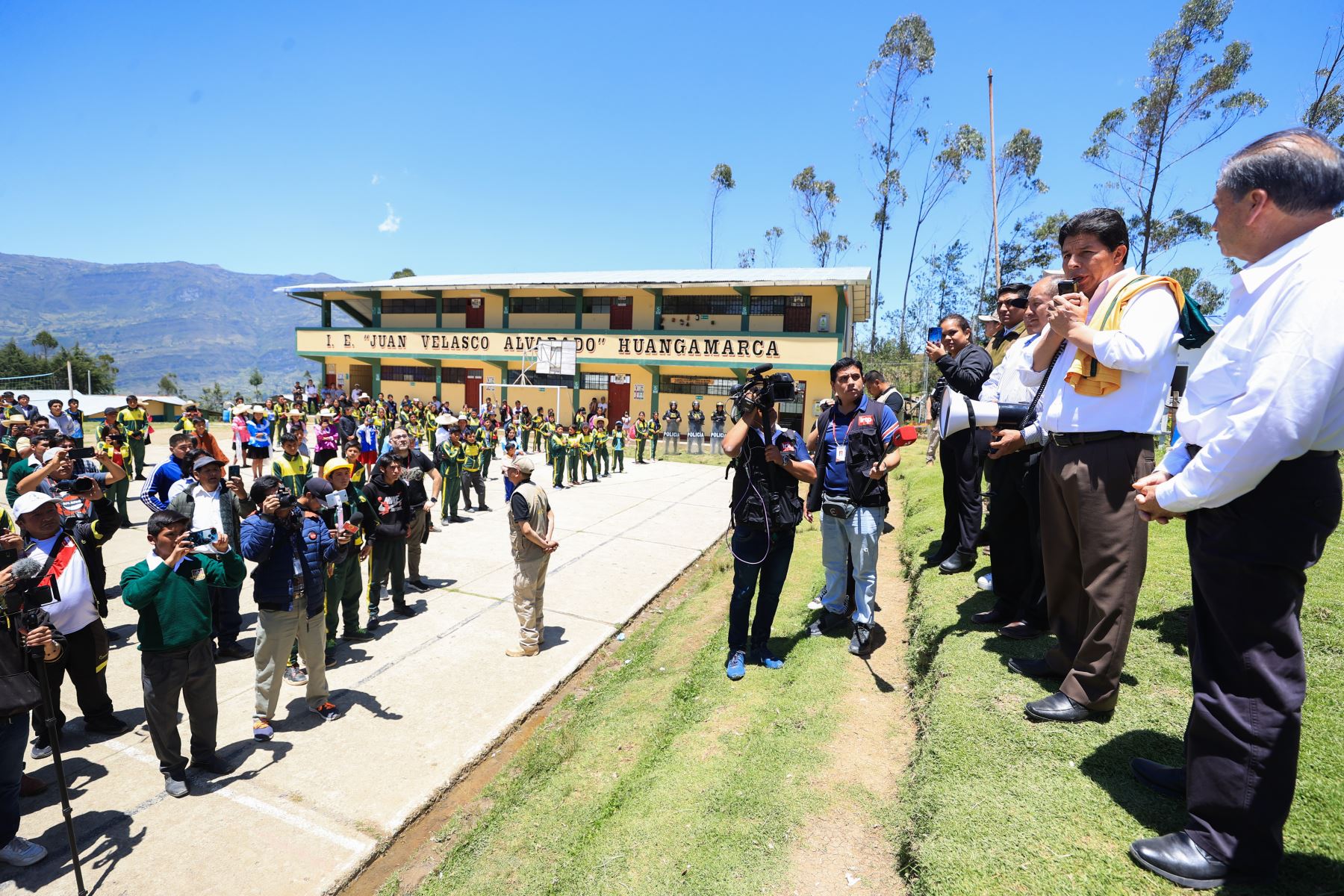 Presidente Pedro Castillo en Cajamarca. ANDINA/Prensa Presidencia