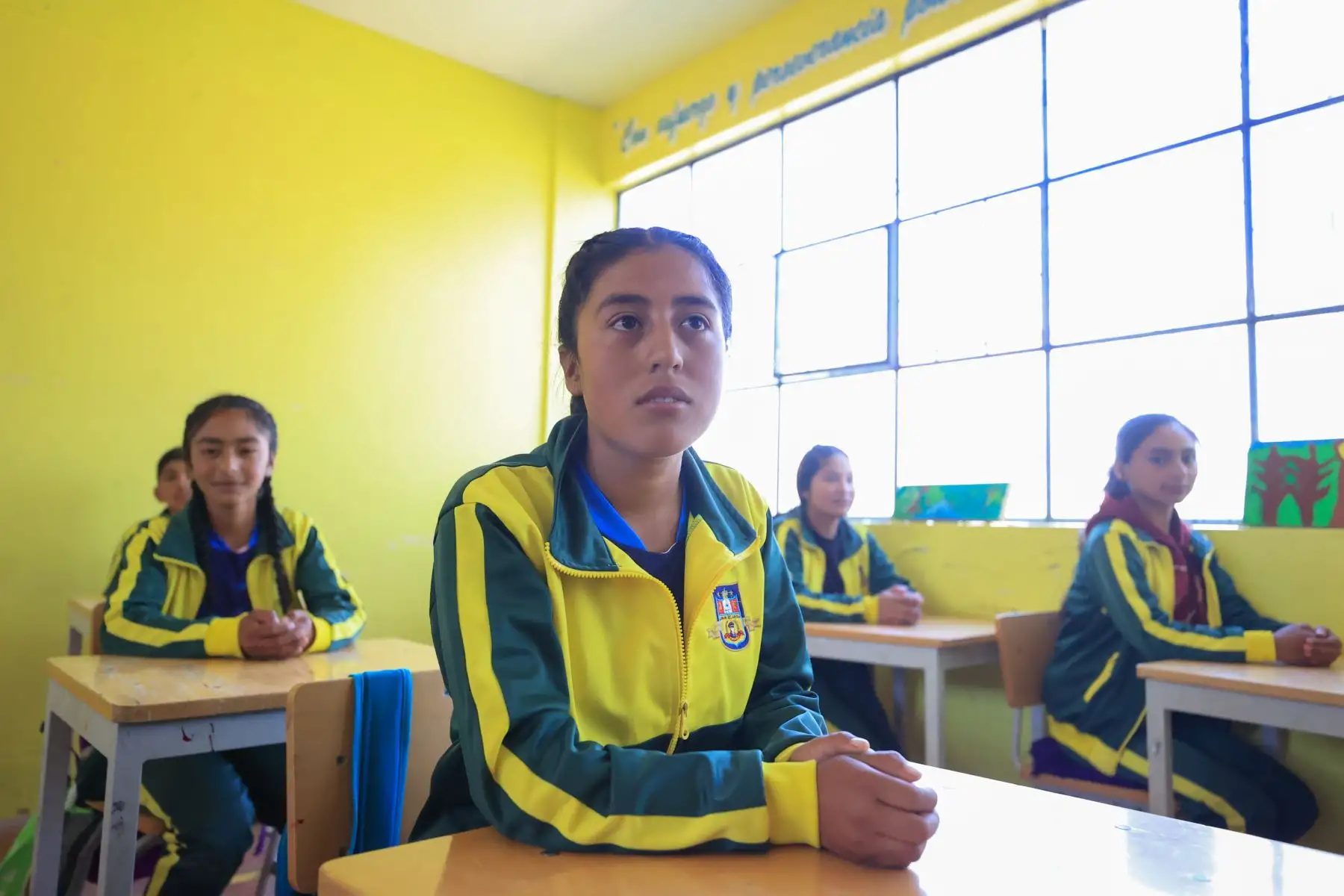 El presidente de la República, Pedro Castillo, visitó colegio Juan Velasco Alvarado del centro poblado de Huangamarca, en la región Cajamarca. Foto: ANDINA/Prensa Presidencia