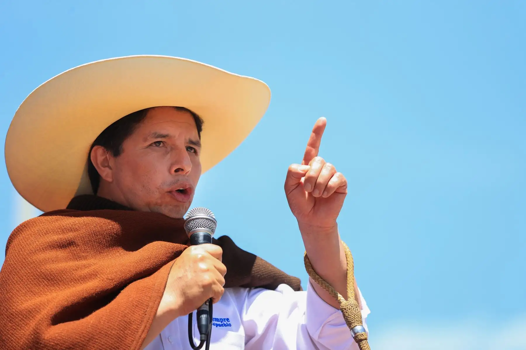 Presidente Pedro Castillo participó en ceremonia por el XVI aniversario de la lucha medioambiental del centro poblado de Huangamarca.