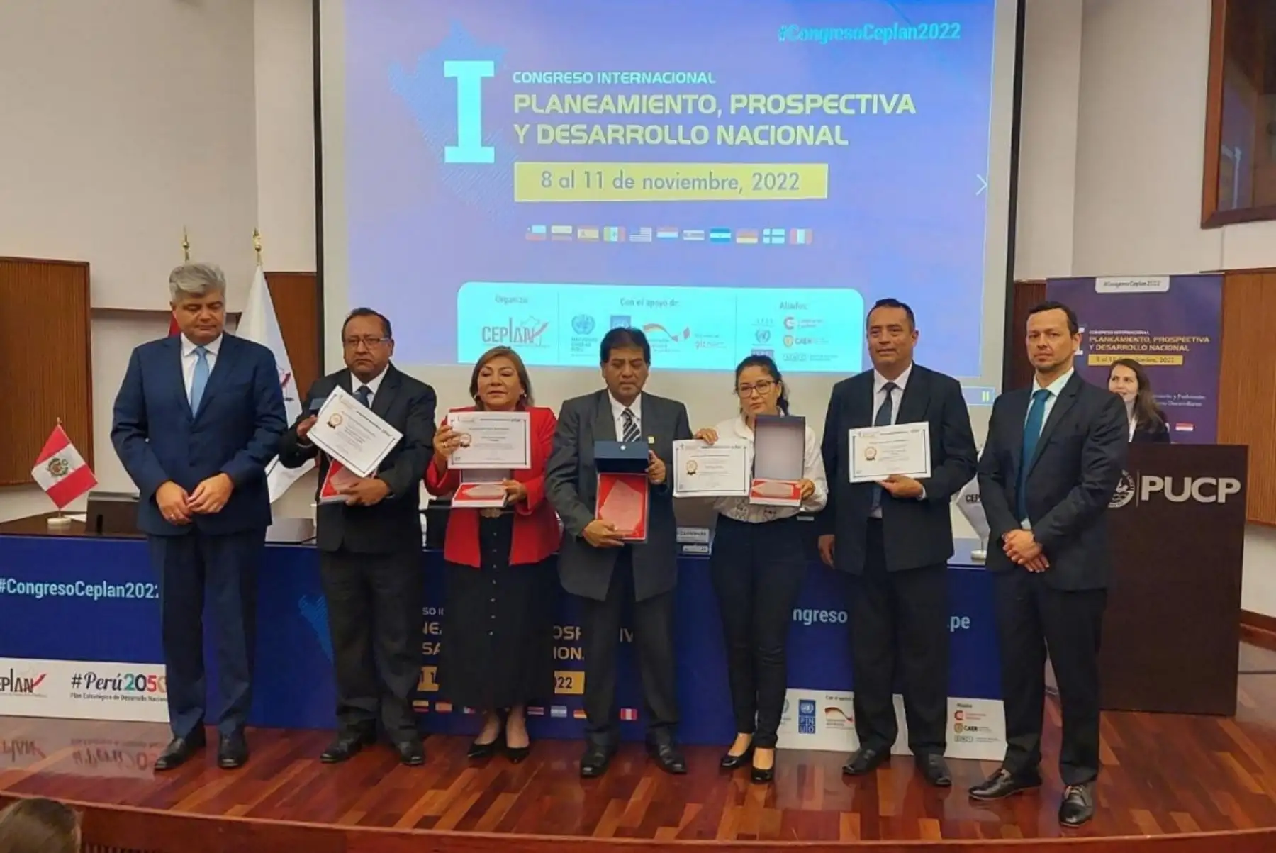 Equipos de planificación premiados por Ceplan. Foto: Cortesía.