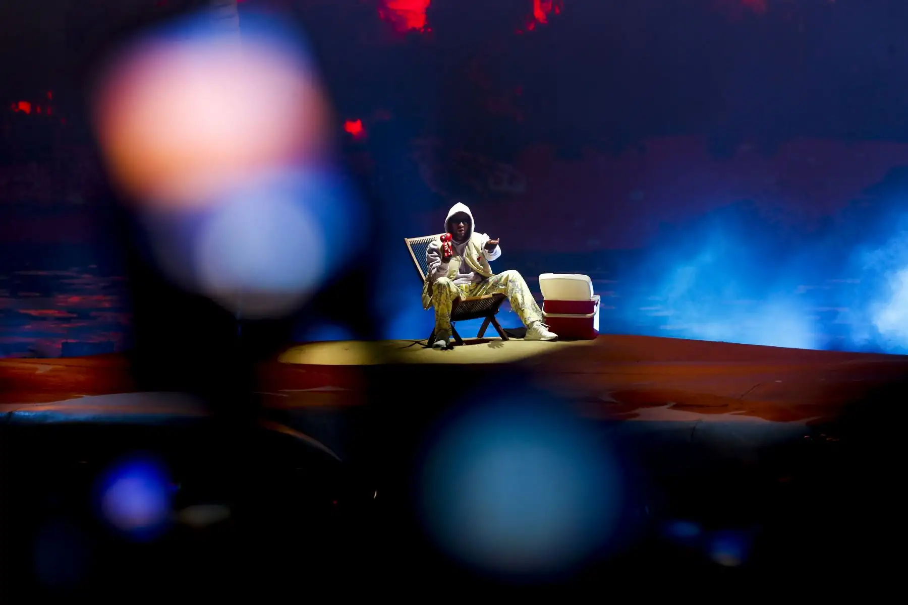El cantante puertorriqueño, Bad Bunny, se presenta esta noche en el Estadio Nacional como parte de su gira ‘World Hottest Tour’. El concierto se desarrolla con más de 50 mil asistentes. Foto: ANDINA/Renato Pajuelo