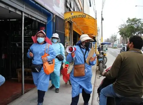 La Gerencia Regional de Salud de La Libertad respalda la propuesta del Minsa de retomar el uso obligatorio de mascarilla para prevenir la propagación del covid-19. ANDINA/Difusión