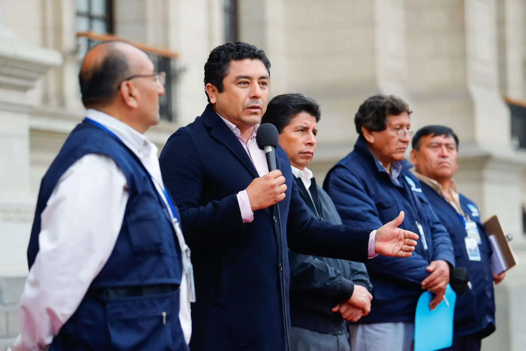 Presidente Pedro Castillo sostuvo reunión con dirigentes del Servicio de Agua Potable y Alcantarillado de Lima (SEDAPAL). Foto: ANDINA/ Prensa Presidencia