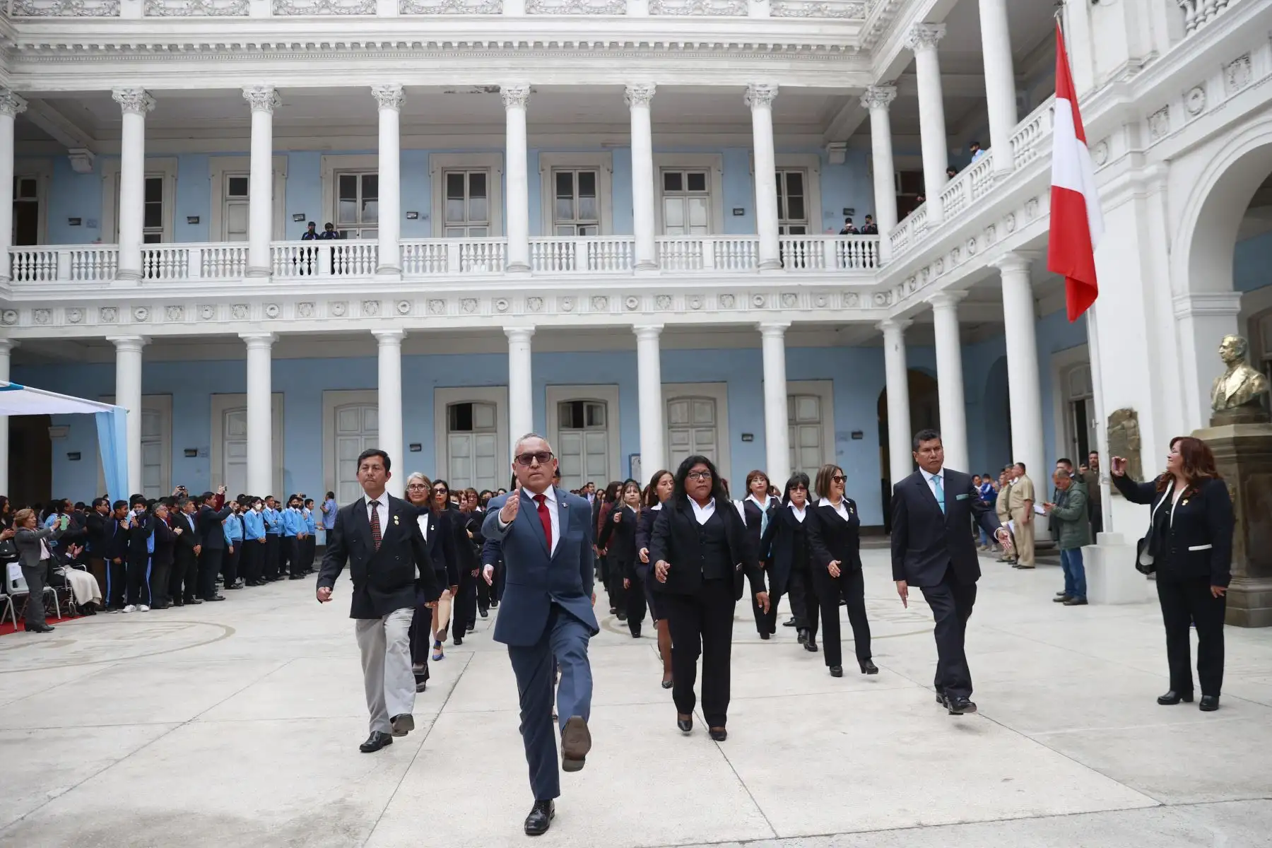 Celebración del 182 aniversario del Primer Colegio Nacional Benemérito de la República Nuestra Señora de Guadalupe. Foto: ANDINA/Melina Mejía