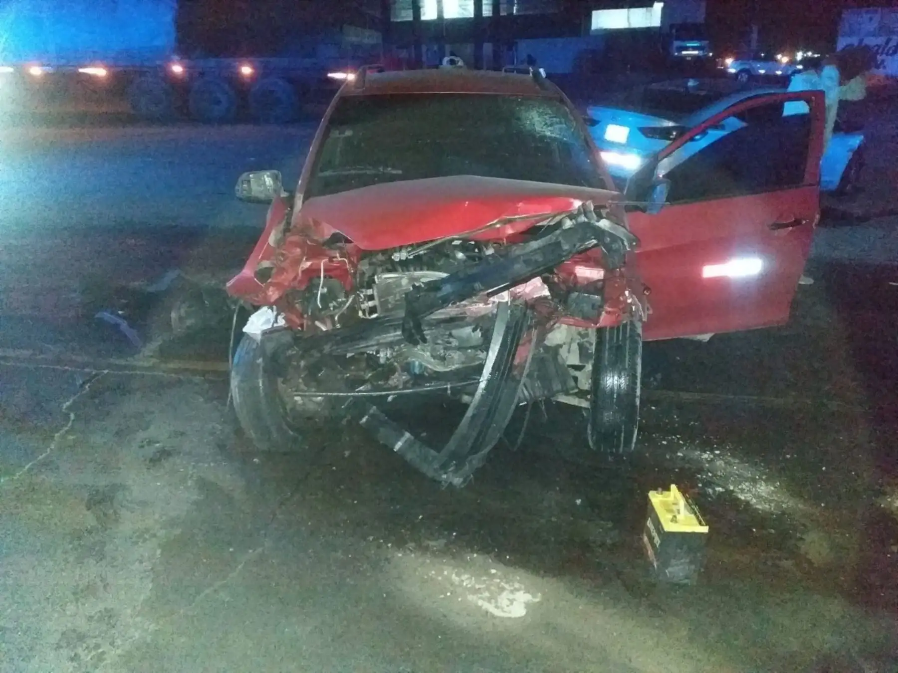 Un muerto deja violento choque entre dos vehículos en la carretera Panamericana Norte, a la altura del distrito de Nuevo Chimbote, región Áncash