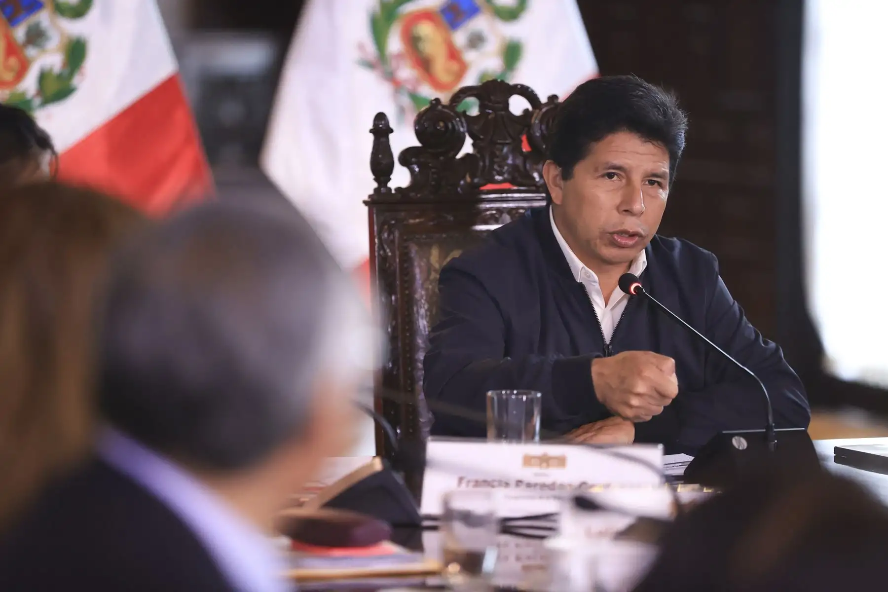 El presidente de la República, Pedro Castillo, sostuvo encuentro con rectores y representantes sindicales del sector universitario en Palacio de Gobierno. Foto: ANDINA/Prensa Presidencia