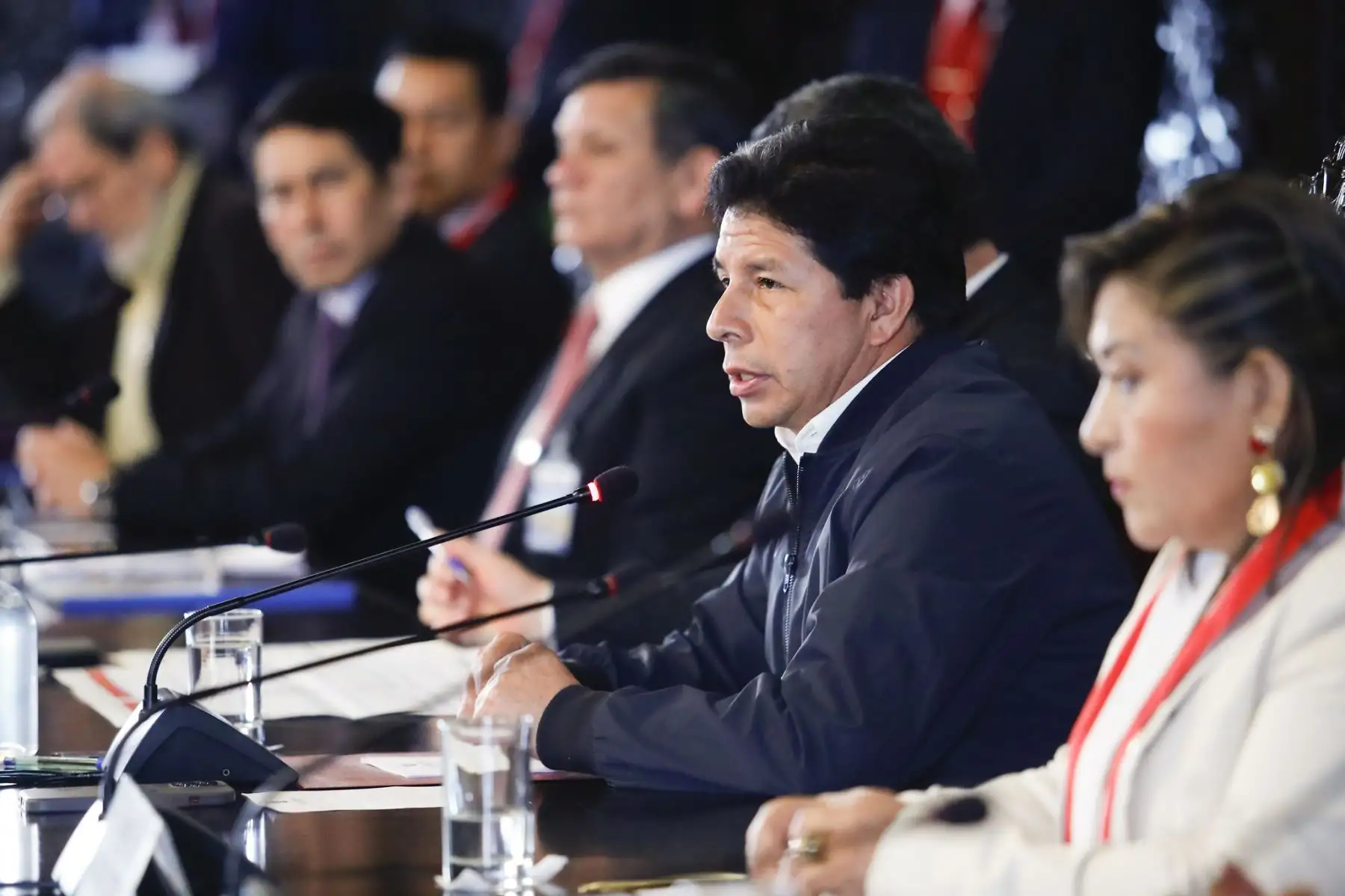 El presidente de la República, Pedro Castillo, se reunió con alcaldes electos de la región Piura, en Palacio de Gobierno. Foto: ANDINA/Prensa Presidencia