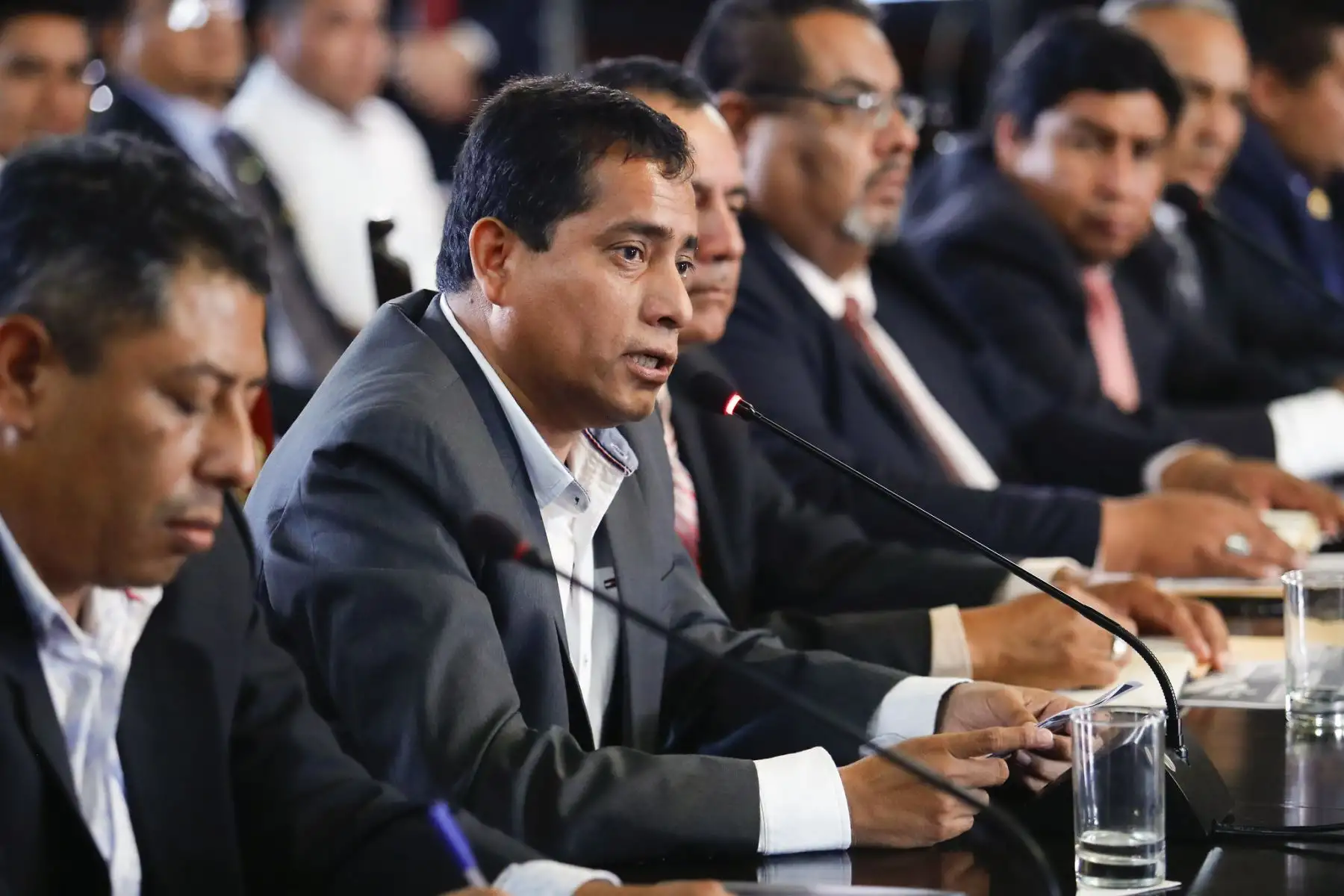 El presidente de la República, Pedro Castillo, se reunió con alcaldes electos de la región Piura, en Palacio de Gobierno. Foto: ANDINA/Prensa Presidencia