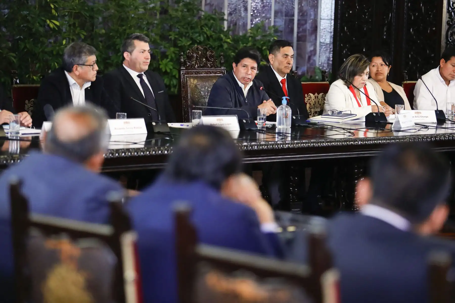 El presidente de la República, Pedro Castillo, se reunió con alcaldes electos de la región Piura, en Palacio de Gobierno. Foto: ANDINA/Prensa Presidencia