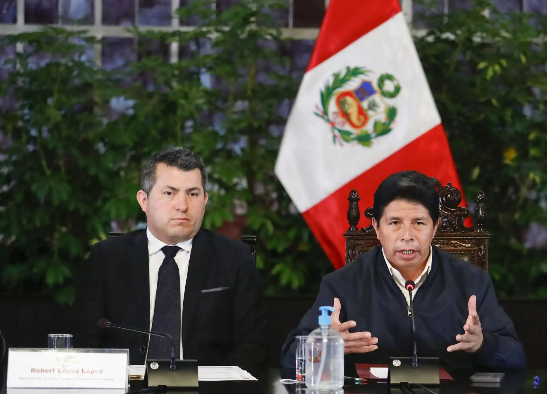 El presidente de la República, Pedro Castillo, se reunió con alcaldes electos de la región Piura, en Palacio de Gobierno. Foto: ANDINA/Prensa Presidencia