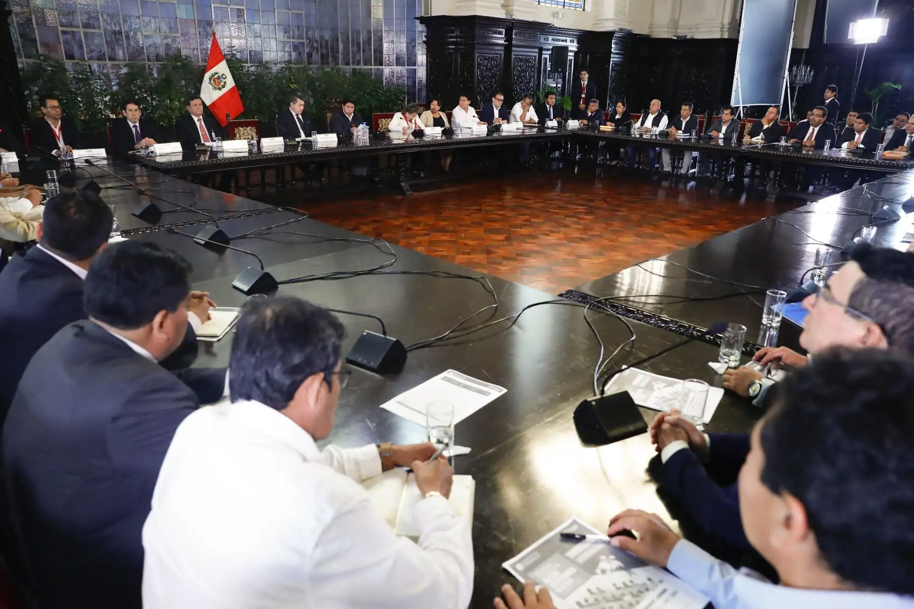 El presidente de la República, Pedro Castillo, se reunió con alcaldes electos de la región Piura, en Palacio de Gobierno. Foto: ANDINA/Prensa Presidencia