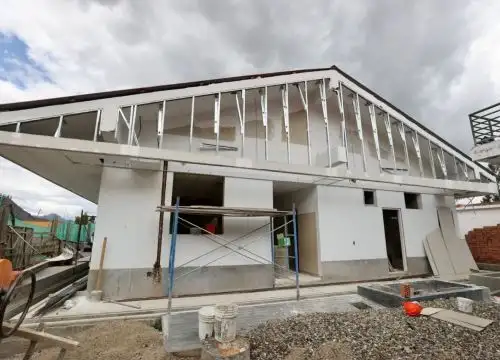 Pronis acelera trabajos para reanudar la reconstrucción del puesto de salud Sapcha, ubicado en la provincia de Asunción, en la sierra de la región Áncash, y que forma parte de las obras que se ejecuta en el proceso de Reconstrucción con Cambios. ANDINA/Difusión