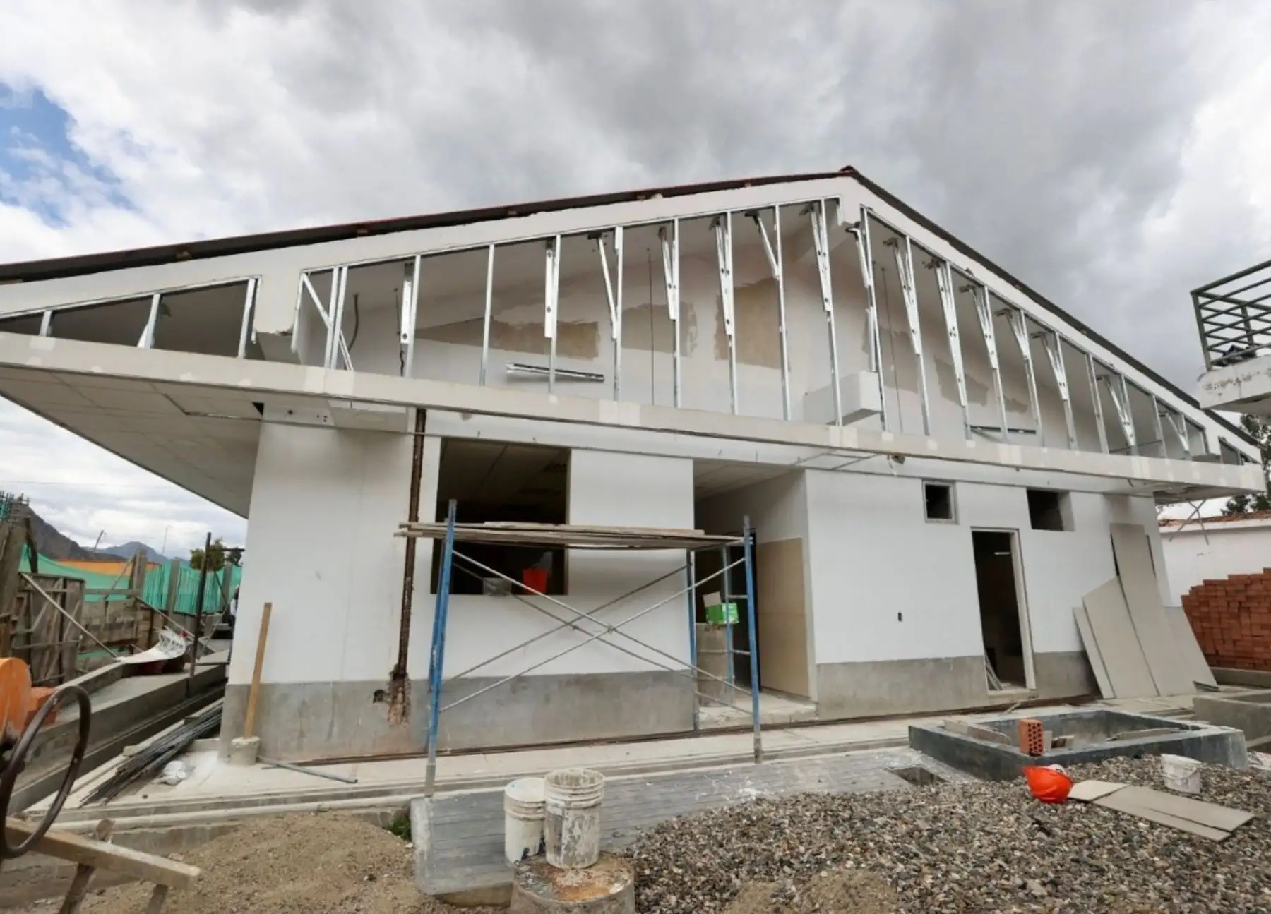 Pronis acelera trabajos para reanudar la reconstrucción del puesto de salud Sapcha, ubicado en la provincia de Asunción, en la sierra de la región Áncash, y que forma parte de las obras que se ejecuta en el proceso de Reconstrucción con Cambios. ANDINA/Difusión