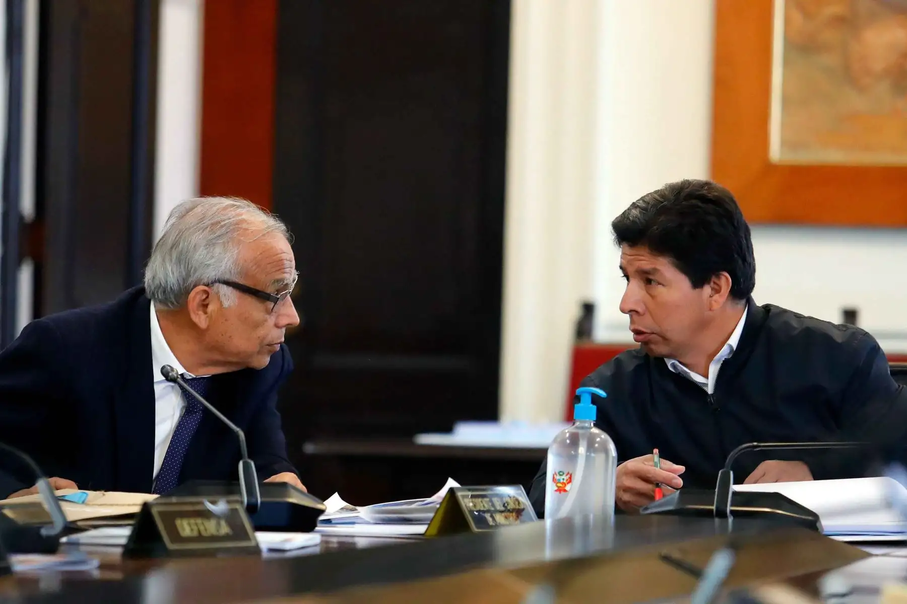 El presidente Pedro Castillo lidera una nueva sesión del Consejo de Ministros en Palacio de Gobierno. Foto: ANDINA/ Prensa Presidencia