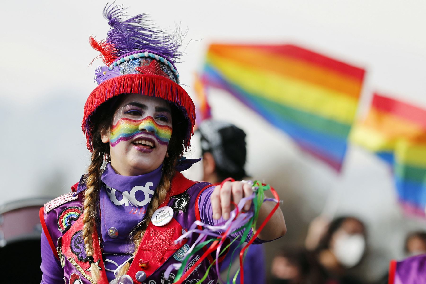 Movilización de la diversidad y por los derechos de las minorías en Santiago de Chile (imagen de archivo). Foto: AFP.