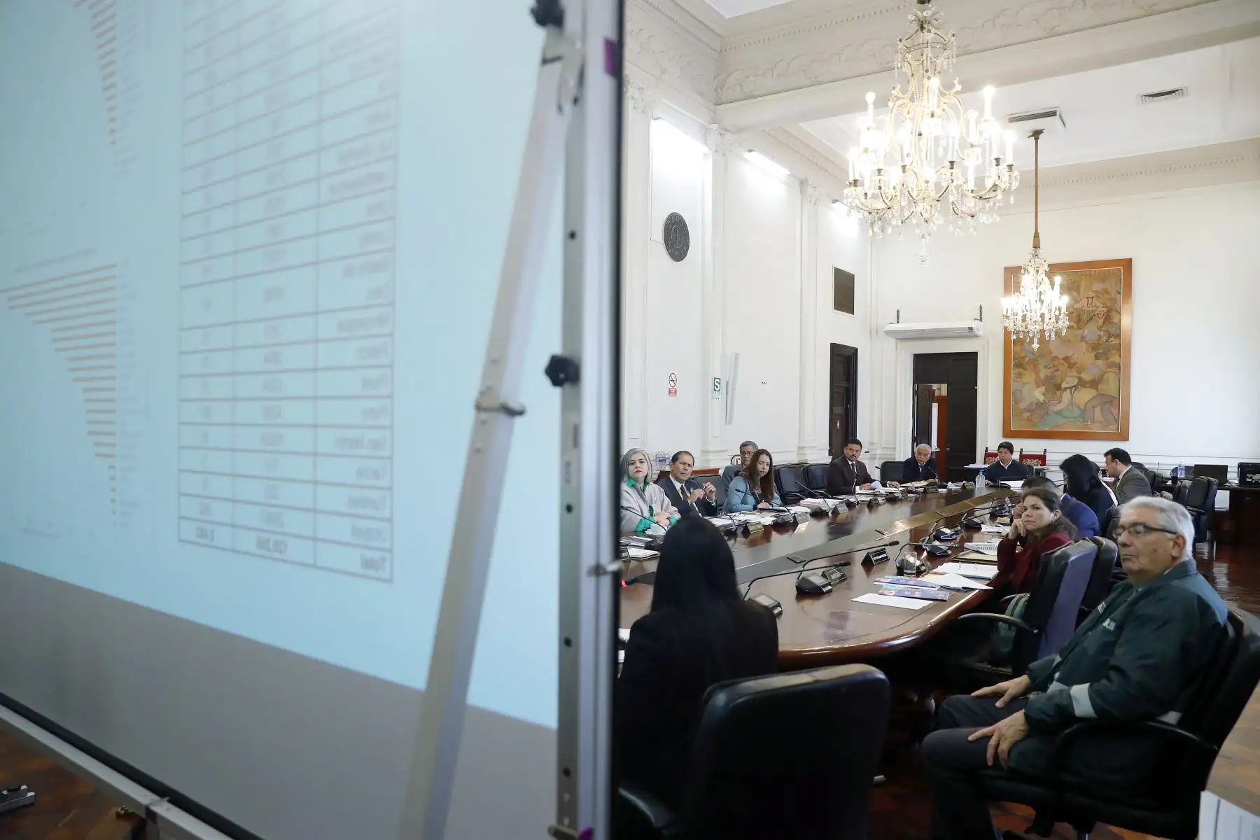 En Palacio de Gobierno, el presidente de la República, Pedro Castillo Terrones, lidera una nueva sesión del Consejo de Ministros.

Foto: ANDINA/Prensa Presidencia