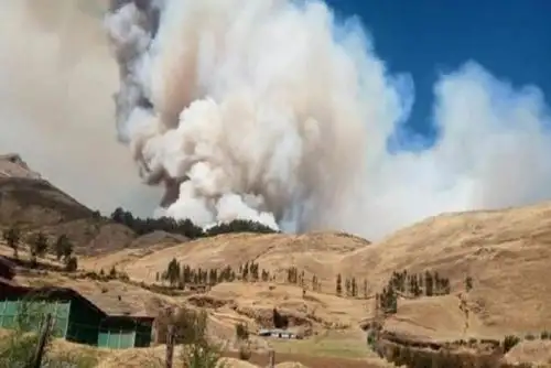 Los incendios forestales en los Andes y en la Amazonía peruana son comunes entre los meses de ausencia de lluvias (julio a diciembre).