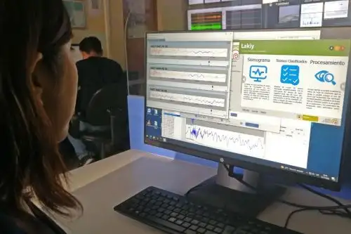 Con la plataforma Lakiy, el Observatorio Vulcanológico del Ingemmet (OVI) da el primer paso en el uso de la inteligencia artificial en el monitoreo volcánico. Foto: Ingemmet