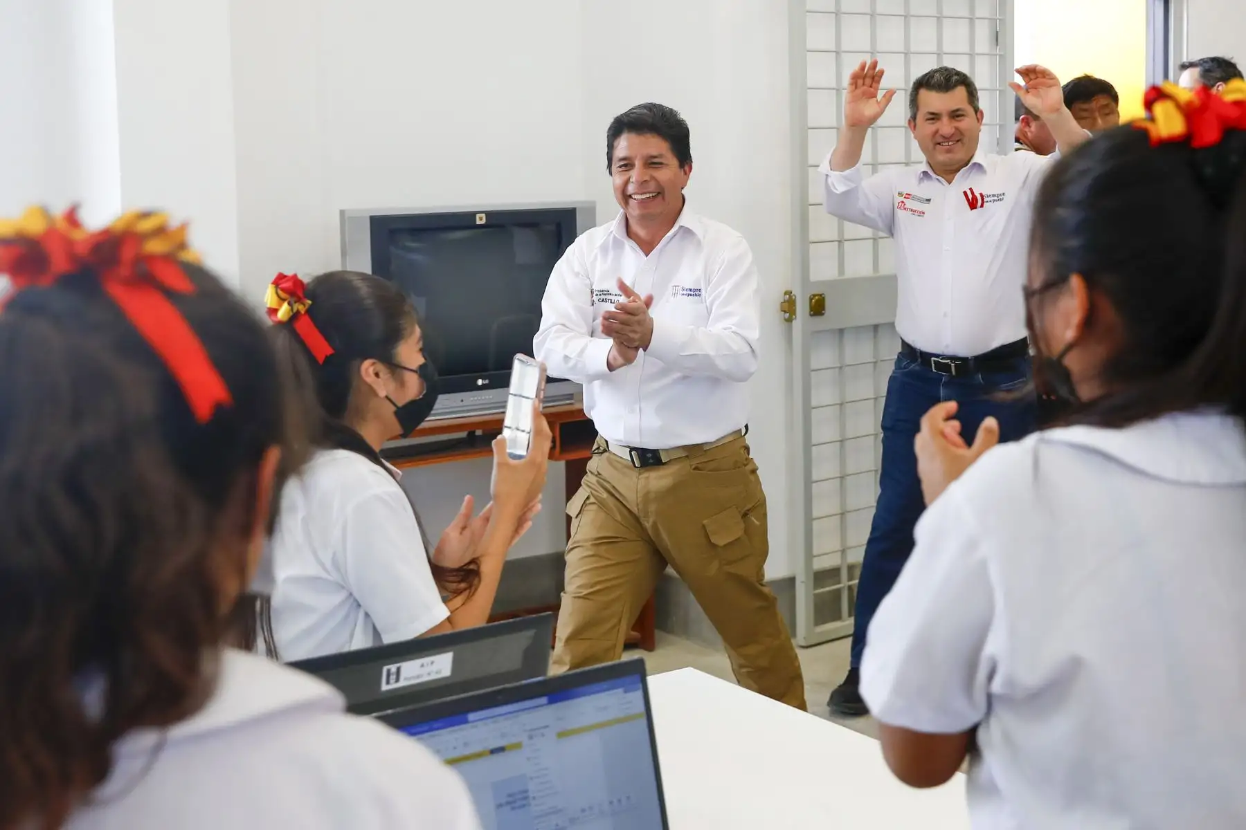 Presidente Pedro Castillo inaugura el Centro de Educación Básica Alternativa – CEBA San Juan, en la región Lambayeque.Foto: ANDINA/Prensa Presidencia