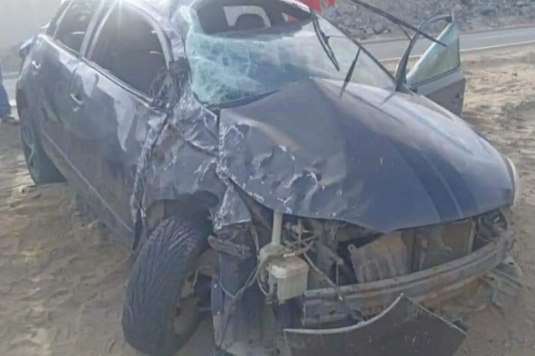 El vehículo siniestrado de placa 74A-117 se desplazaba por la carretera Panamericana Norte.