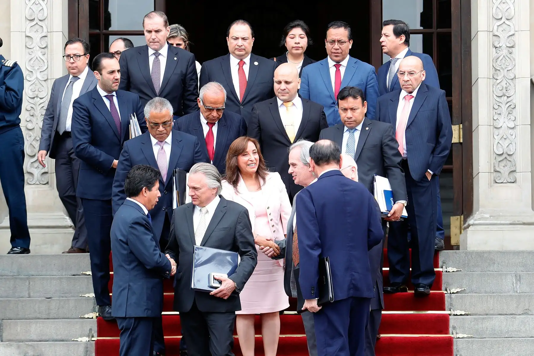 El presidente de la República, Pedro Castillo Terrones, recibe en audiencia a la misión de la Organización de los Estados Americanos (OEA), que ya se encuentra en el país. Foto: ANDINA/ Prensa Presidencia