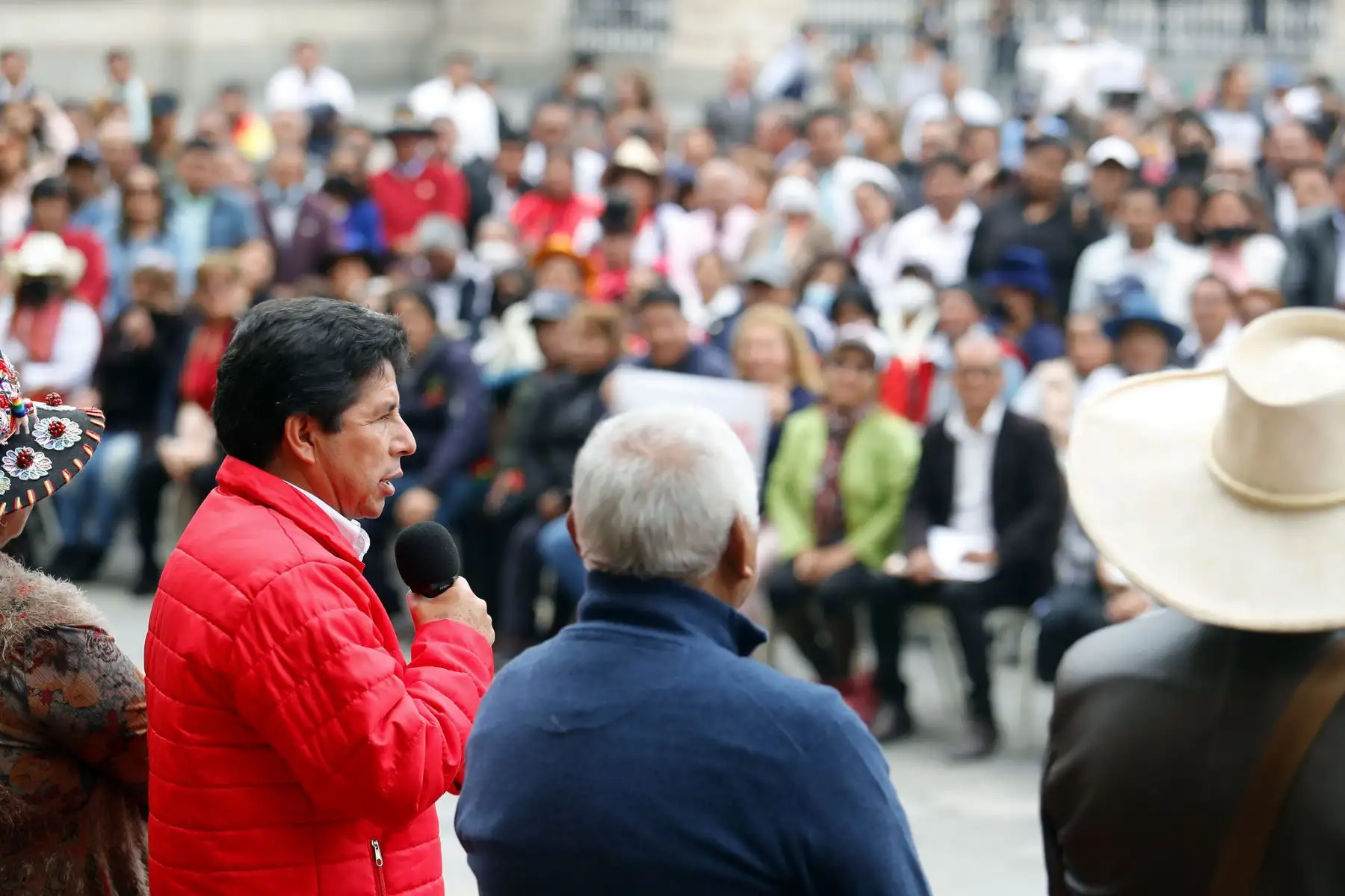Presidente Pedro Castillo sostuvo encuentro con representantes de la Asamblea Nacional de los Pueblos del Perú. Foto: ANDINA/Presidencia Perú