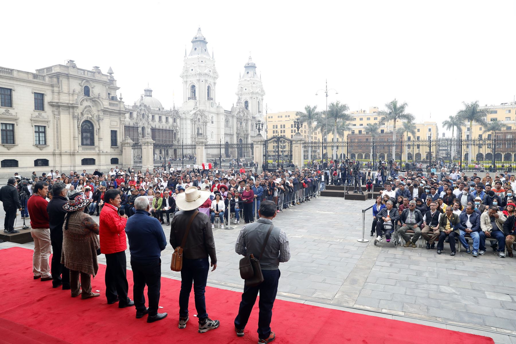Presidente Pedro Castillo sostuvo encuentro con representantes de la Asamblea Nacional de los Pueblos del Perú. Foto: ANDINA/Presidencia Perú