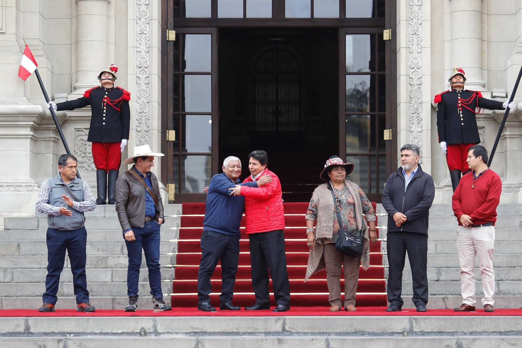 Presidente Pedro Castillo sostuvo encuentro con representantes de la Asamblea Nacional de los Pueblos del Perú. Foto: ANDINA/Presidencia Perú