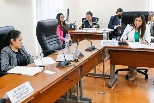 La titular del Minsa, Kelly Portalatino, dio a conocer los avances en el proceso de vacunación del esquema regular, covid-19, lucha contra la tuberculosis, cáncer, VIH y el fortalecimiento de la salud mental. ANDINA/ Minsa