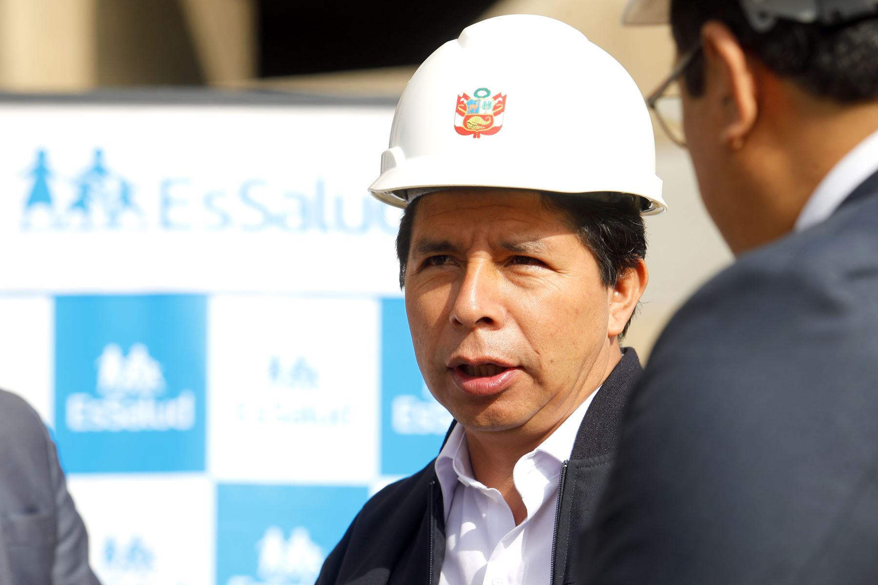 Presidente Pedro Castillo inspeccionó la Torre Trecca de EsSalud. Foto: ANDINA/Prensa Presidencia