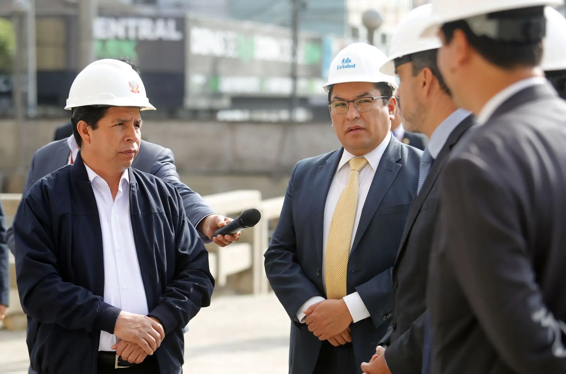Presidente Pedro Castillo inspeccionó la Torre Trecca de EsSalud. Foto: ANDINA/Prensa Presidencia
