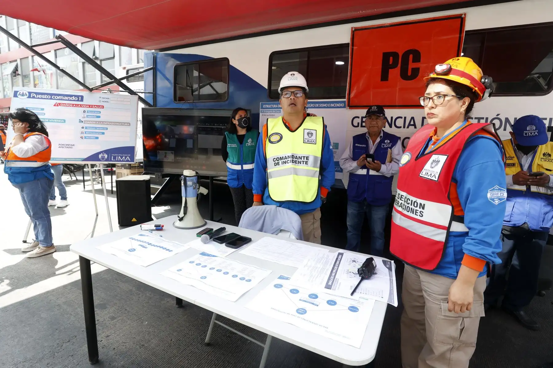 Más de 100 personas entre comerciantes, brigadas de seguridad y personal operativo de la Municipalidad de Lima participarán del simulacro multipeligro en el conglomerado del Triángulo Grau.Foto: ANDINA/Vidal Tarqui