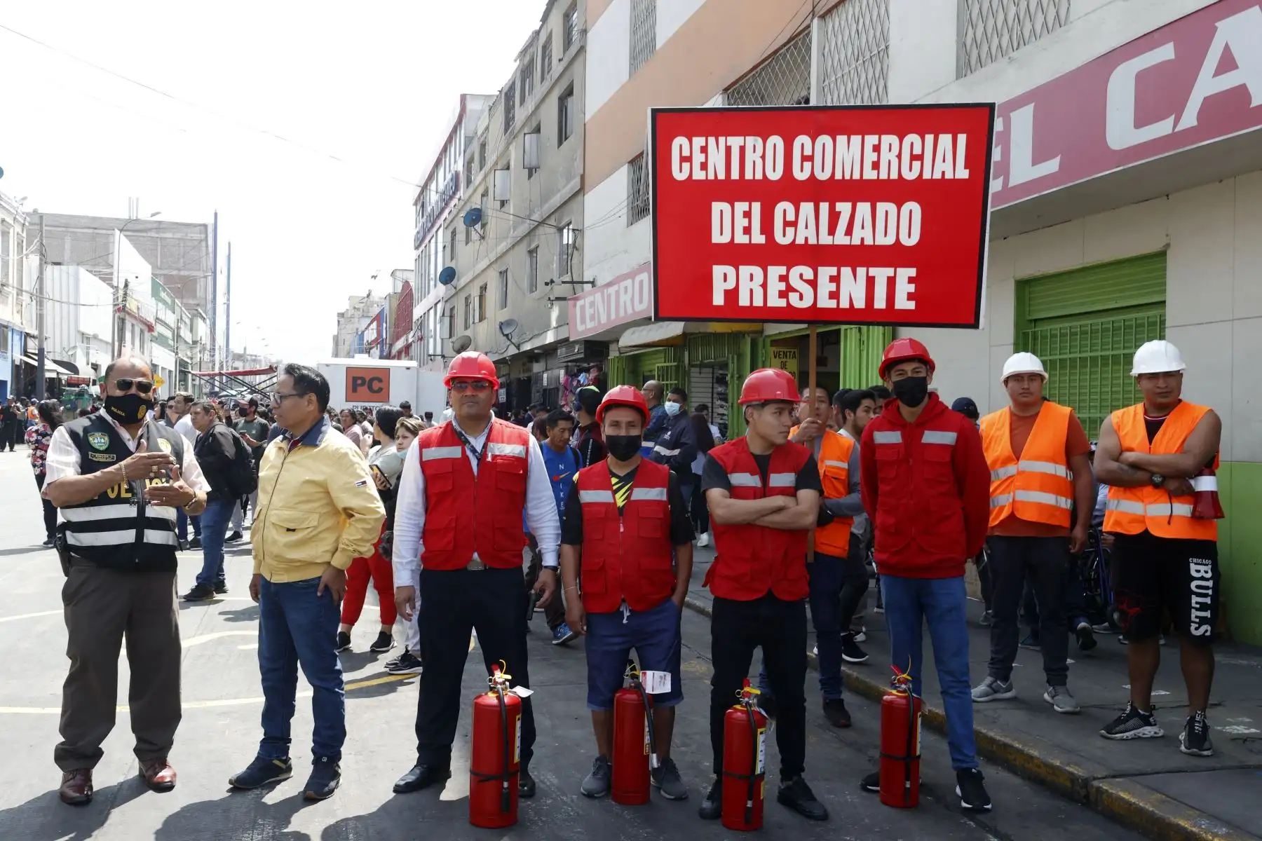Más de 100 personas entre comerciantes, brigadas de seguridad y personal operativo de la Municipalidad de Lima participarán del simulacro multipeligro en el conglomerado del Triángulo Grau.Foto: ANDINA/Vidal Tarqui