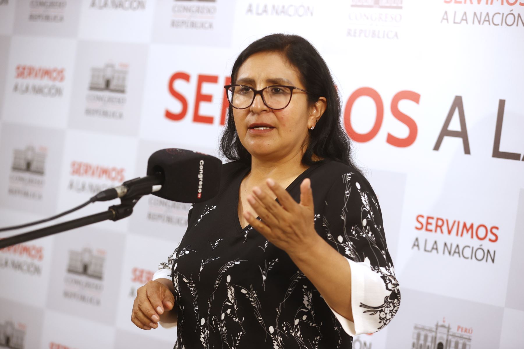 Katy Ugarte de Perú Libre es acusada de solicitar dinero para pagar a periodistas de Cusco y realcen su labor parlamentaria. Foto: ANDINA
