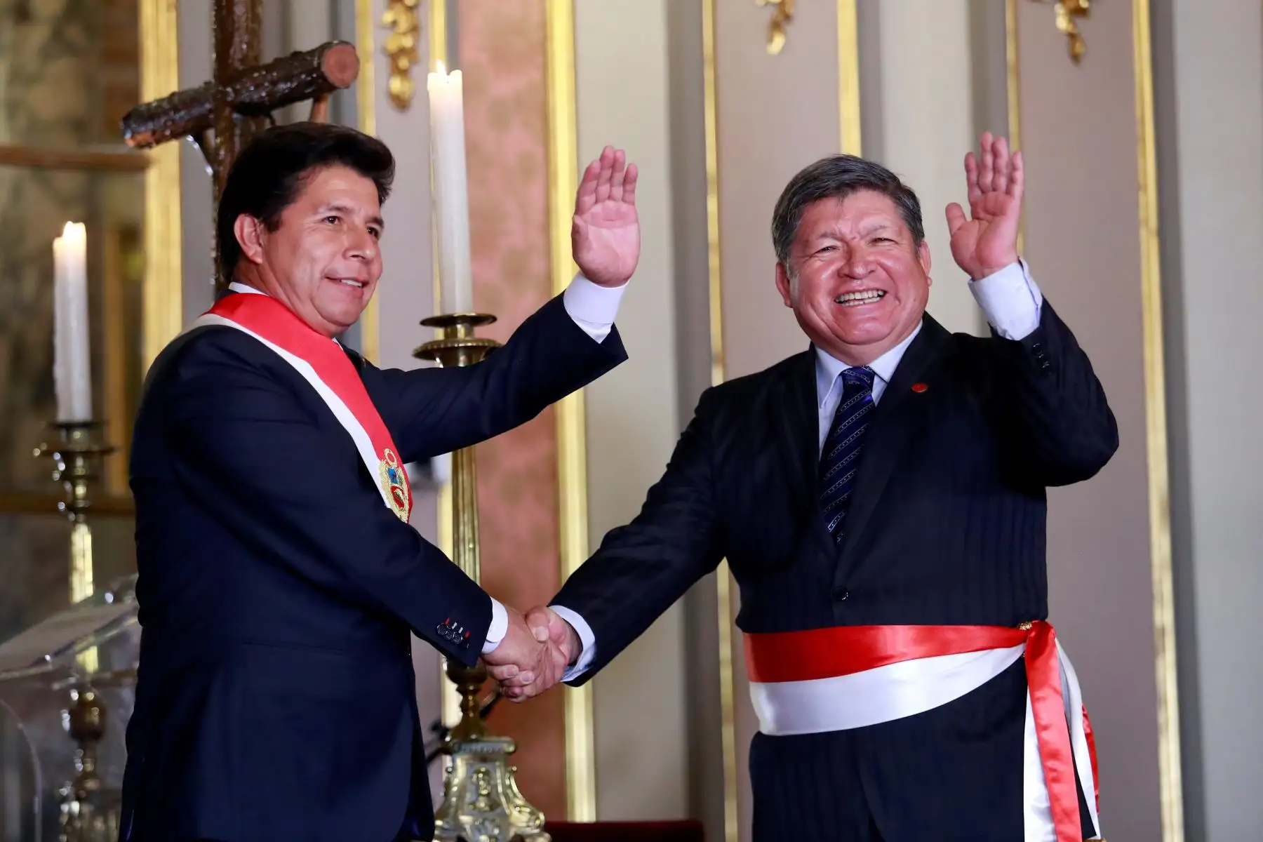 Presidente Pedro Castillo tomó juramento a Oliverio Muñoz Cabrera. ANDINA/Difusión