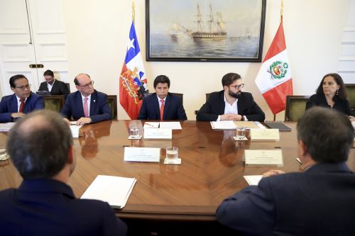Presidente Pedro Castillo Terrones se reúne con representantes del Consejo Empresarial Perú-Chile.