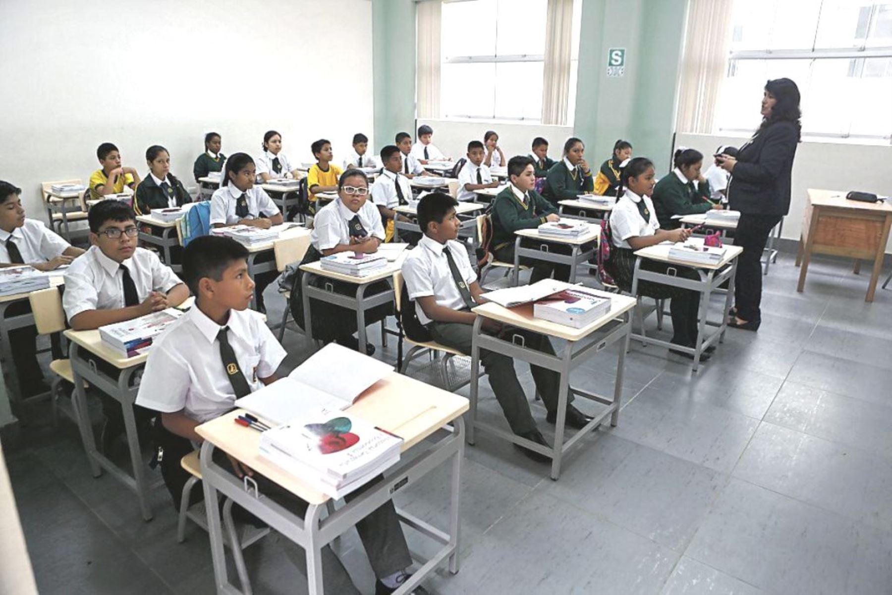 Escolares en el salón de clases. Foto: ANDINA/Difusión.