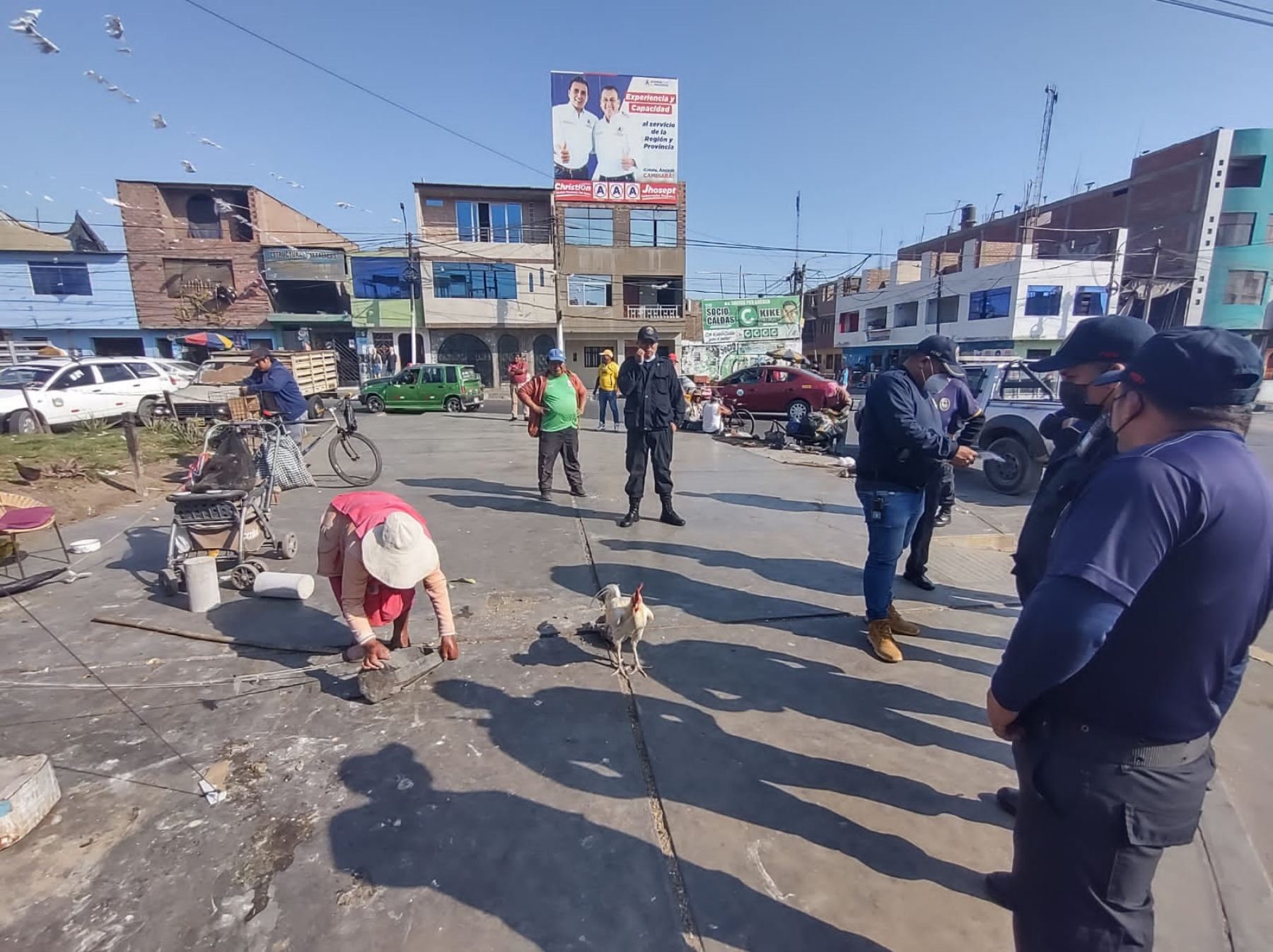 Autoridades municipales del Santa restringen la venta ambulatoria de aves en la ciudad de Chimbote para evitar propagación de la gripe aviar.  ANDINA/Difusión