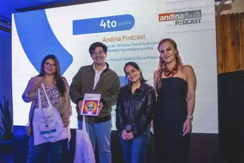 La periodista Maryorie Pillaca Matysek estuvo entre los finalistas del concurso de podcast de Entel.