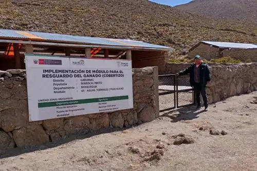 Módulos para el resguardo ganadero en las zonas altoandinas. Foto: Cortesía.