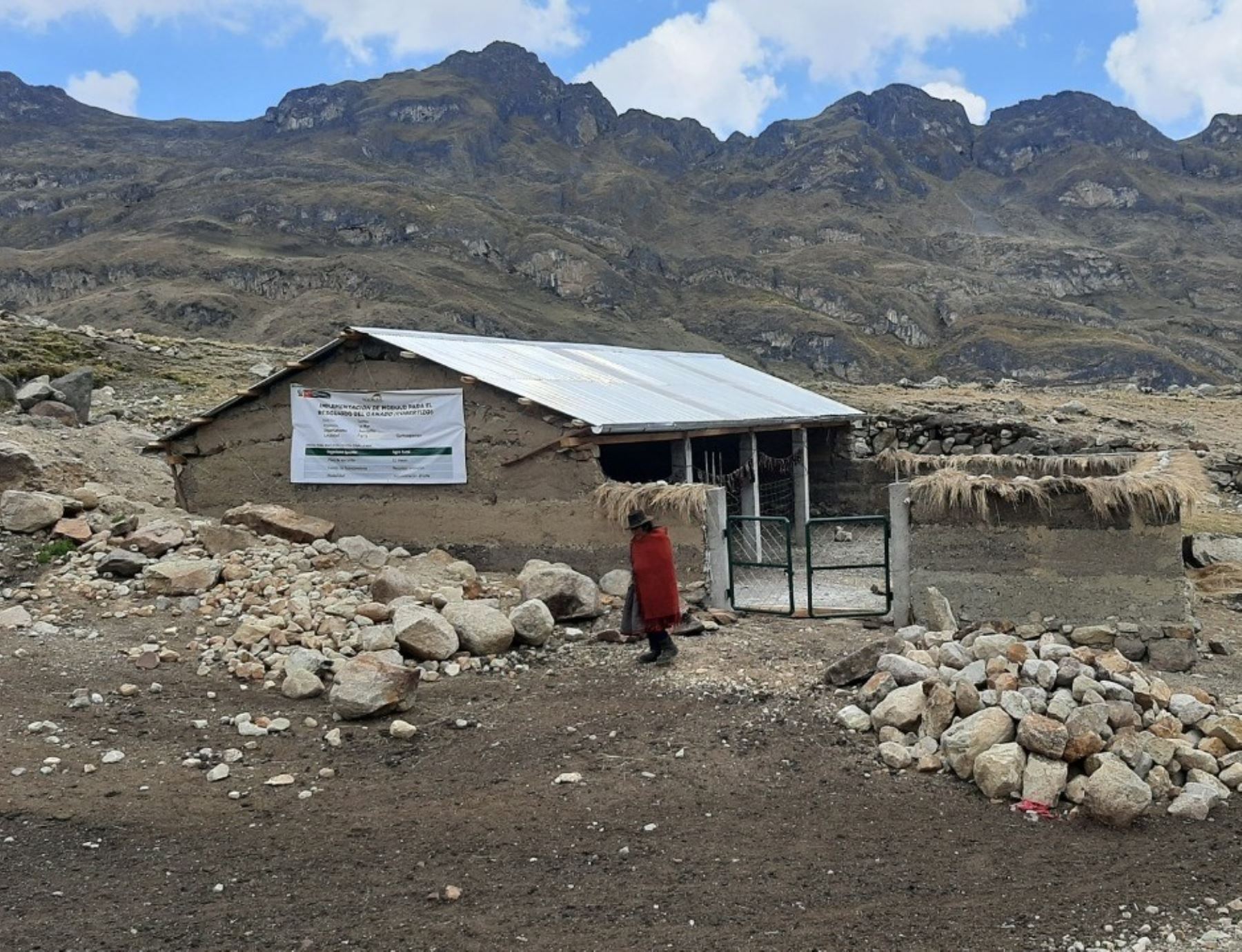 Los cobertizos sirven para proteger al ganado de las bajas temperaturas (heladas). Foto: ANDINA/Difusión