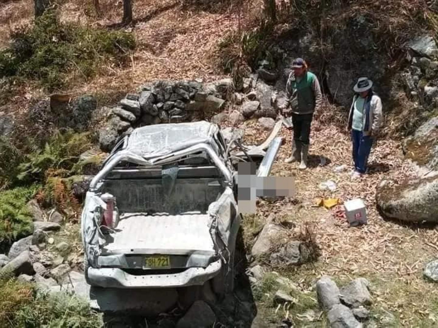Jefa del centro de Salud de Pampas Chico, enfermera Xenia Mejía, fallece en violento accidente en Recuay, en la sierra de la región Áncash. ANDINA/Difusión