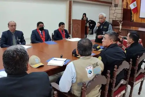 Consejo Regional de Seguridad Ciudadana evaluó medidas para garantizar la tranquilidad de la población en las celebraciones de fin de año en Lambayeque.
