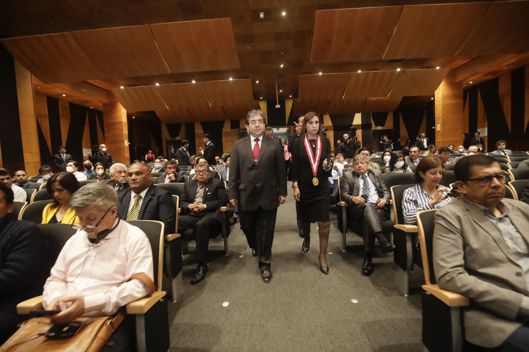 El Contralor General Nelson Shack presentó el Índice de Corrupción a nivel nacional en el marco del lanzamiento del Observatorio Nacional Anticorrupción  Foto: ANDINA/Juan Carlos Guzmán Negrini.
