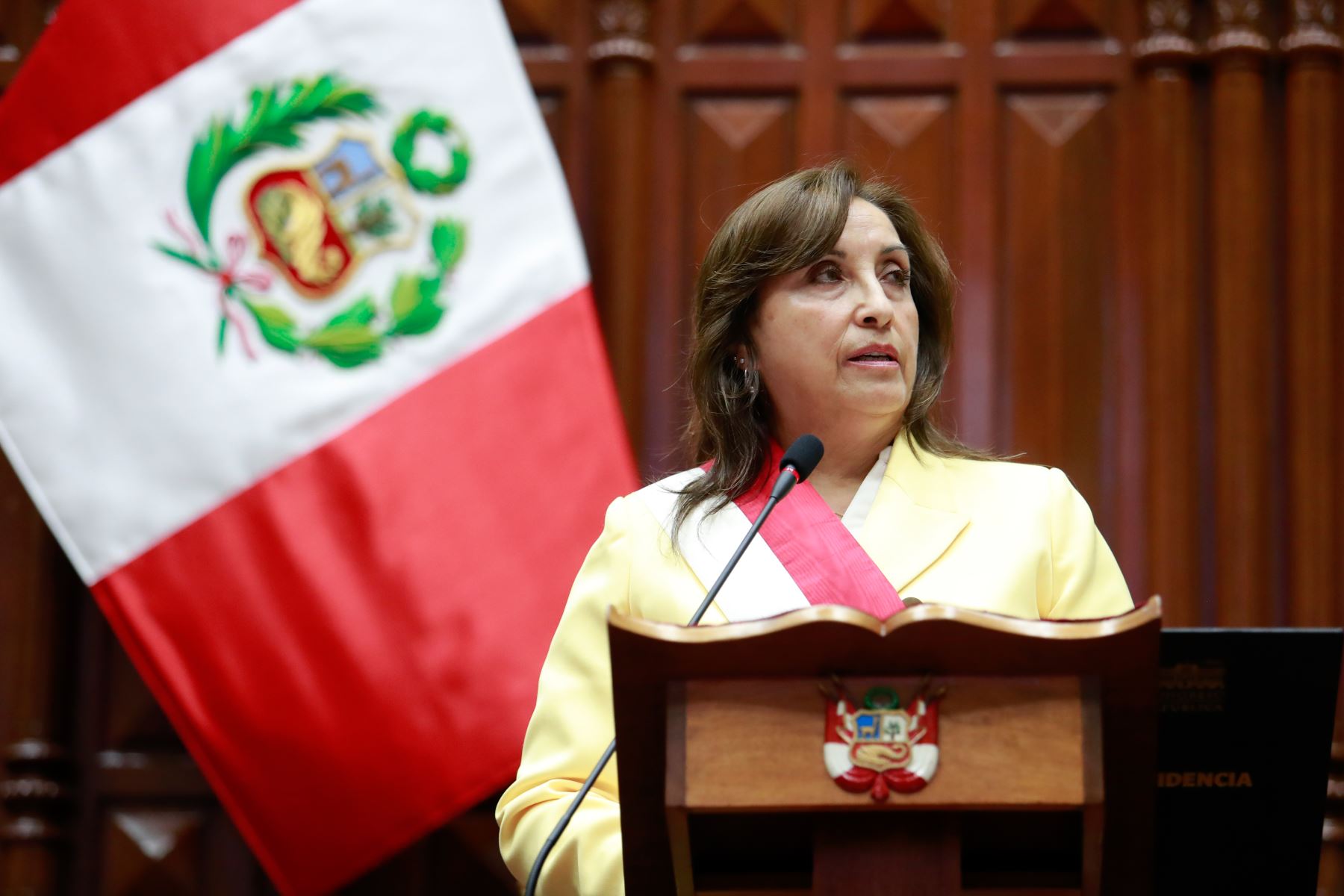 Dina Boluarte Zegarra se convirtió en la primera presidenta del Perú. Foto: ANDINA/Presidencia Perú