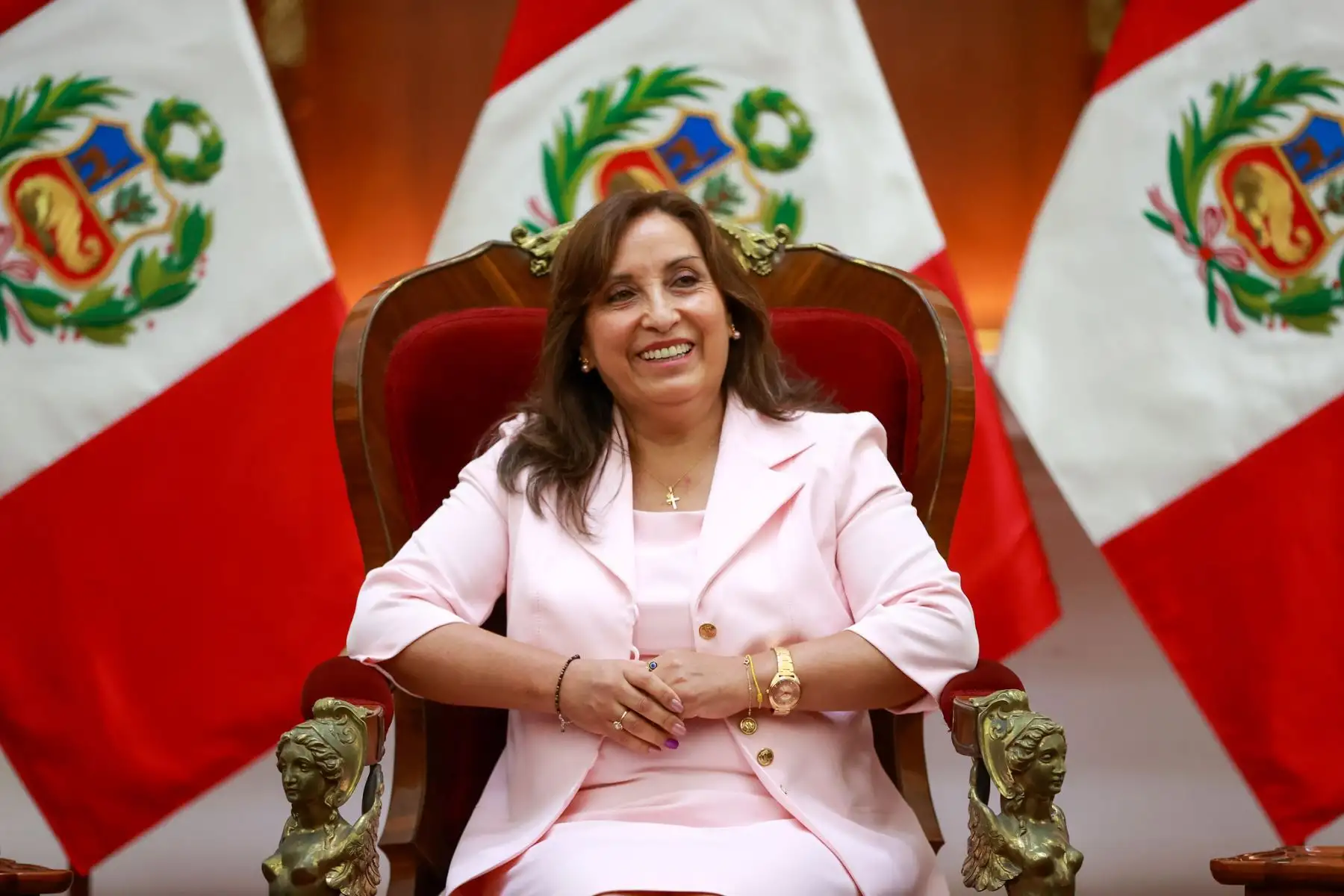 La presidenta Dina Boluarte Zegarra continúa hoy la ronda de diálogo iniciada en la víspera con las bancadas del Congreso de la República, hoy inició con la bancada de Acción Popular.
Foto: ANDINA/Presidencia Perú